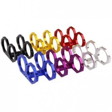 厂家汽车电子燃油泵安装支架双油泵支架60MM铝合金燃油泵卡箍