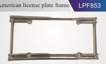 美式锌合金车牌架 兼容进口车 防盗美观设计