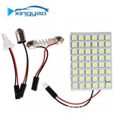 星耀汽车LED阅读灯高亮5050 48SMD板灯T10 双尖 BA9S led车顶灯