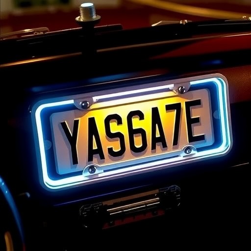 LED美式车牌架 多色可选 原厂适配 52/48颗灯设计(图1)