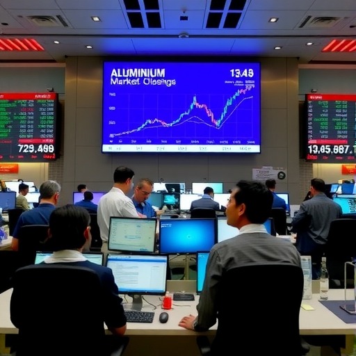 沪铝合约价格涨跌情况一览(图1)