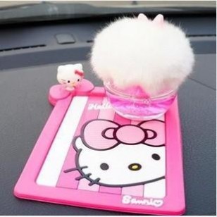 汽车防滑垫大号立体防滑垫止滑垫汽车香水垫手机垫时尚卡通批发