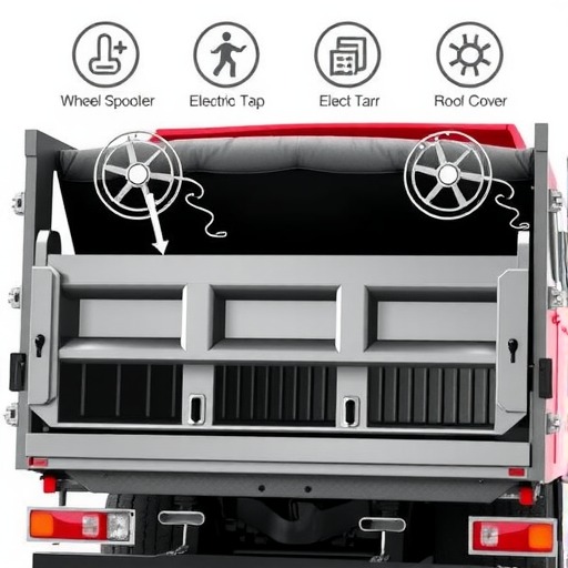 自卸车**盖篷布前四后八渣土车**顶盖电动篷布配件 两轮盘绳