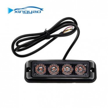 4LED爆闪灯 12-24V汽车侧边灯 4LED中网警示灯 4LED卡车频闪灯