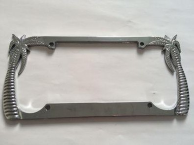 锌合金材料的美规车牌框 椰树牌照框 美国牌照框