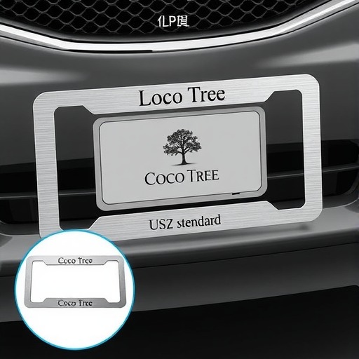 锌合金材料的美规车牌框 椰树牌照框 美国牌照框(图2)