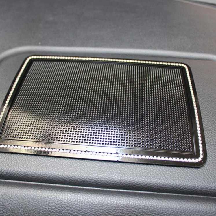 汽车防滑垫批发 带钻防滑垫 汽车香水手机 超大号PU防滑垫 车内饰