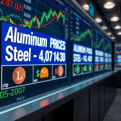 沪铝期货合约近期价格及涨幅分析(图1)