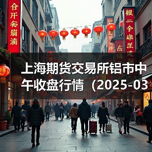 上海期货交易所铝市中午收盘行情（2025-03-03 11:33）（图1）