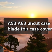 A93 A63 uncut case blade fob case cover folding car flip（图2）