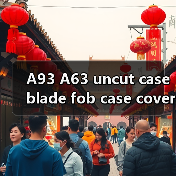 A93 A63 uncut case blade fob case cover folding car flip（图4）