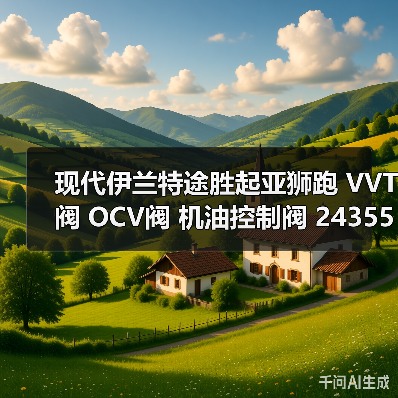 现代伊兰特途胜起亚狮跑 VVT阀 OCV阀 机油控制阀 24355-23770（图2）