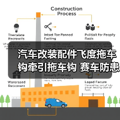 汽车改装配件飞度拖车钩牵引拖车钩 赛车防患**拖车钩批发（图3）