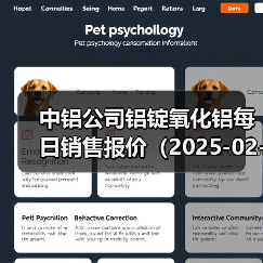 中铝公司铝锭氧化铝每日销售报价（2025-02-25）（图1）