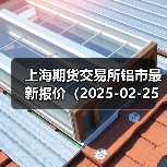上海期货交易所铝市最新报价（2025-02-25 10:15）（图1）