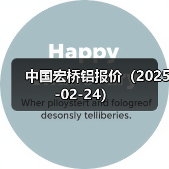 中国宏桥铝报价（2025-02-24）（图2）
