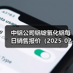 中铝公司铝锭氧化铝每日销售报价（2025-02-24）（图2）