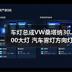 车灯总成VW桑塔纳3000大灯 汽车雾灯方向灯大灯总成（图2）