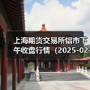 上海期货交易所铝市下午收盘行情（2025-02-21 15:03）（图4）