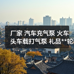 厂家 汽车充气泵 火车头车载打气泵 礼品**轮胎小气泵（图2）