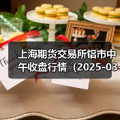 上海期货交易所铝市中午收盘行情（2025-03-27 11:33）（图2）