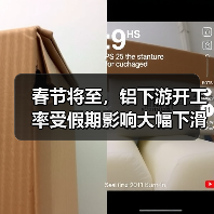 春节将至，铝下游开工率受假期影响大幅下滑（图4）