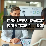 厂家供应电动观光车后视镜/汽车配件 、益高观光车后视镜（图2）