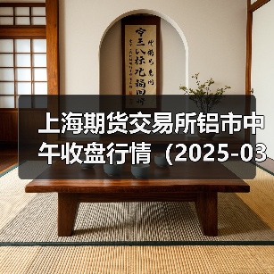 上海期货交易所铝市中午收盘行情（2025-03-24 11:33）（图2）