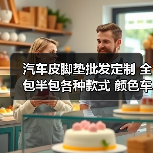 汽车皮脚垫批发定制 全包半包各种款式 颜色车型齐全（图1）