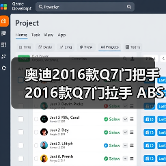 奥迪2016款Q7门把手 2016款Q7门拉手 ABS电镀件（图2）