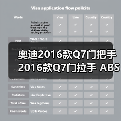 奥迪2016款Q7门把手 2016款Q7门拉手 ABS电镀件（图3）