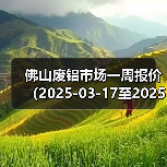 佛山废铝市场一周报价(2025-03-17至2025-03-21)(图2) 佛山废铝市场一周报价(2025-03-17至2025-03-21)(图2)