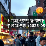 上海期货交易所铝市下午收盘行情（2025-03-20 15:03）（图1）
