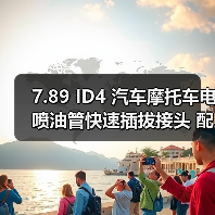 7.89 ID4 汽车摩托车电喷油管快速插拔接头 配尼龙管 