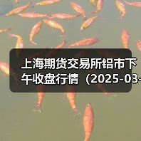 上海期货交易所铝市下午收盘行情(2025-03-13 15:03)(图4) 上海期货交易所铝市下午收盘行情(2025-03-13 15:03)(图4)