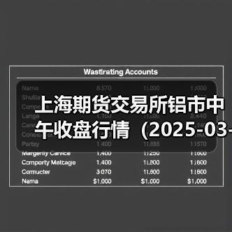 上海期货交易所铝市中午收盘行情(2025-03-13 11:33)(图3) 上海期货交易所铝市中午收盘行情(2025-03-13 11:33)(图3)