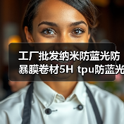 工厂批发纳米防蓝光防暴膜卷材5H tpu防蓝光纳米防暴膜原材料（图2）
