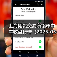 上海期货交易所铝市中午收盘行情（2025-03-12 11:33）（图2）
