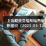 上海期货交易所铝市最新报价（2025-03-12 10:15