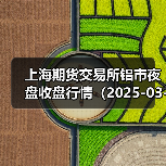 上海期货交易所铝市夜盘收盘行情（2025-03-11 01: