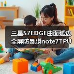 三星S7EDGE曲面弧边全屏防暴膜note7TPU防指纹全屏软膜材料（图4）