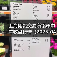 上海期货交易所铝市中午收盘行情（2025-04-18 11:33）（图3）