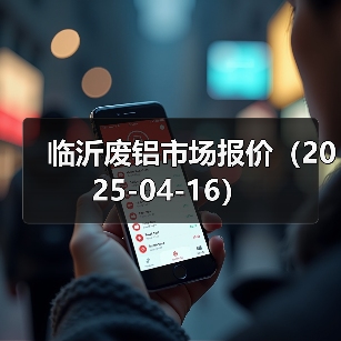 临沂废铝市场报价（2025-04-16）（图1）