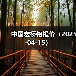 中国宏桥铝报价（2025-04-15）（图2）