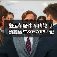 搬运车配件 车脚轮 手动搬运车80*70PU 聚氨脂轮诺力叉车车脚轮（图4）