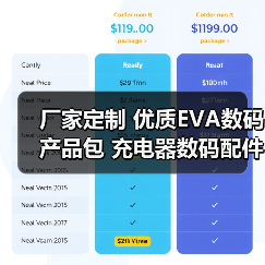 厂家定制 优质EVA数码产品包 充电器数码配件收纳包整理包（图3）
