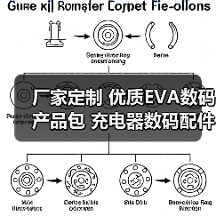 厂家定制 优质EVA数码产品包 充电器数码配件收纳包整理包（图4）