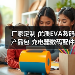 厂家定制 优质EVA数码产品包 充电器数码配件收纳包整理包（图1）