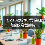 Q235镀锌90°异径扣压内螺纹弯管接头（图3）