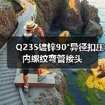 Q235镀锌90°异径扣压内螺纹弯管接头（图1）